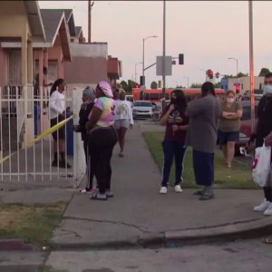 4 arrested after police open fire in South Los Angeles