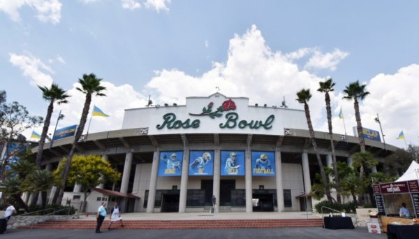 The Rose Bowl Stadium.