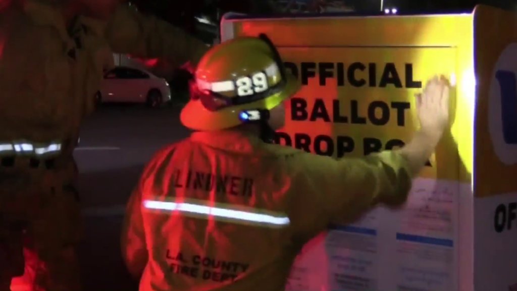 Arson Investigators Looking Into Fire That Started Inside Ballot Box in Baldwin Park