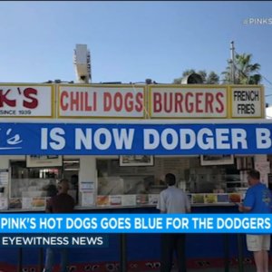 Pink's Hot Dogs going blue a third time to support Dodgers in World Series