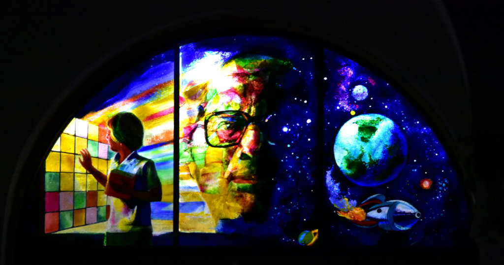 Ray Bradbury Stained Glass Tribute | Unique Installation Unveiled at South Pasadena Public Library