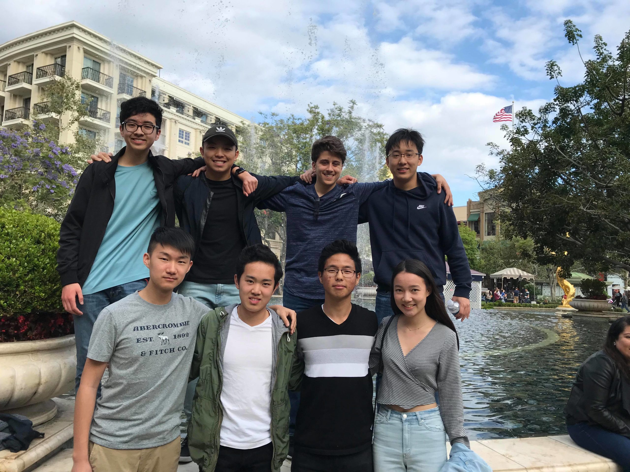 Arcadia High School students Albert Yeung, Alex Hitti, Jason Zhao, Jessica Chou, Nathan Wong, Paul Lee, Seongwook Jang, and Tiger Ma lead the way in the high school tech-race with their latest new application: Arcadia High Mobile.