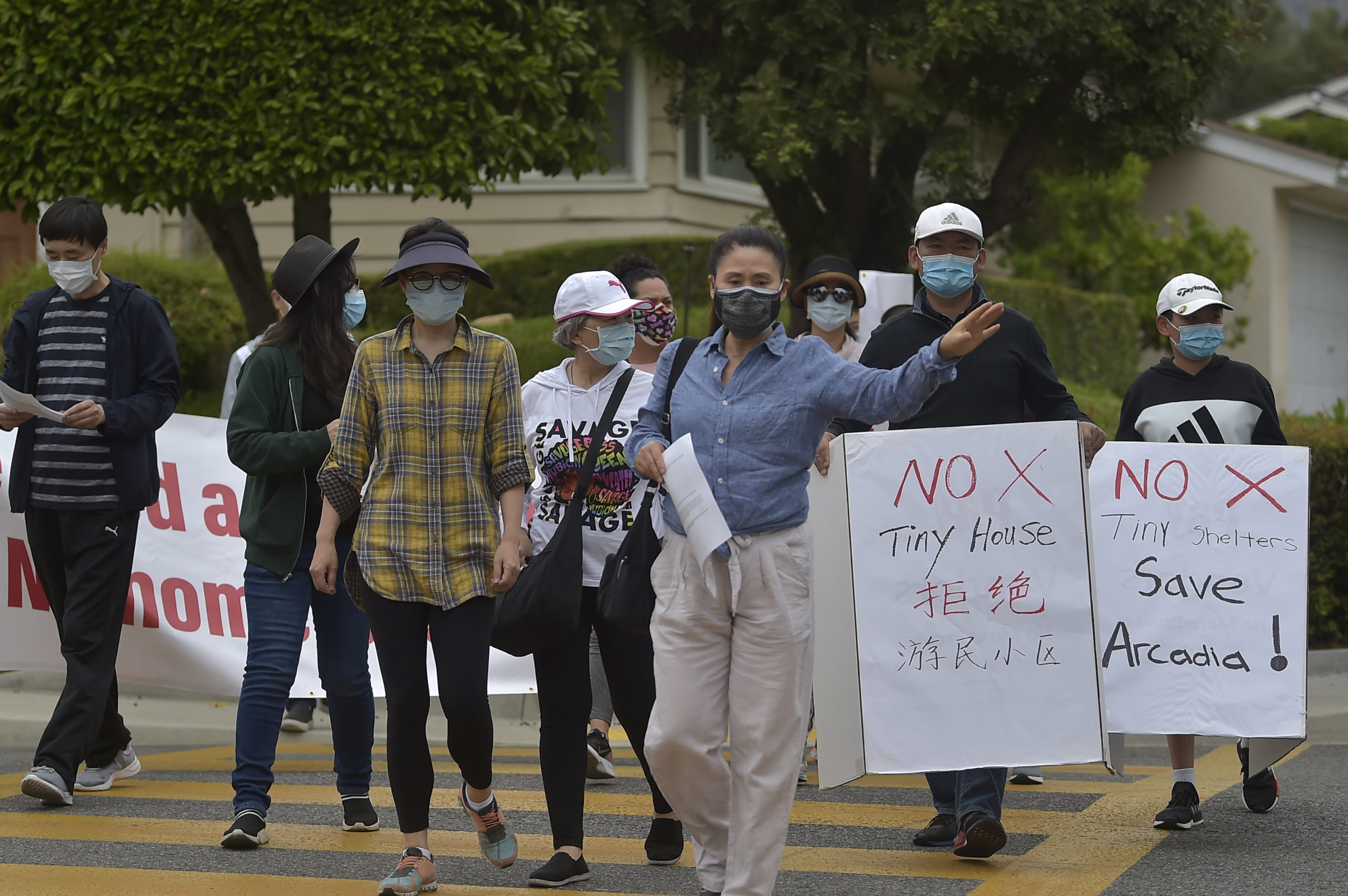 Homeless protest arcadia