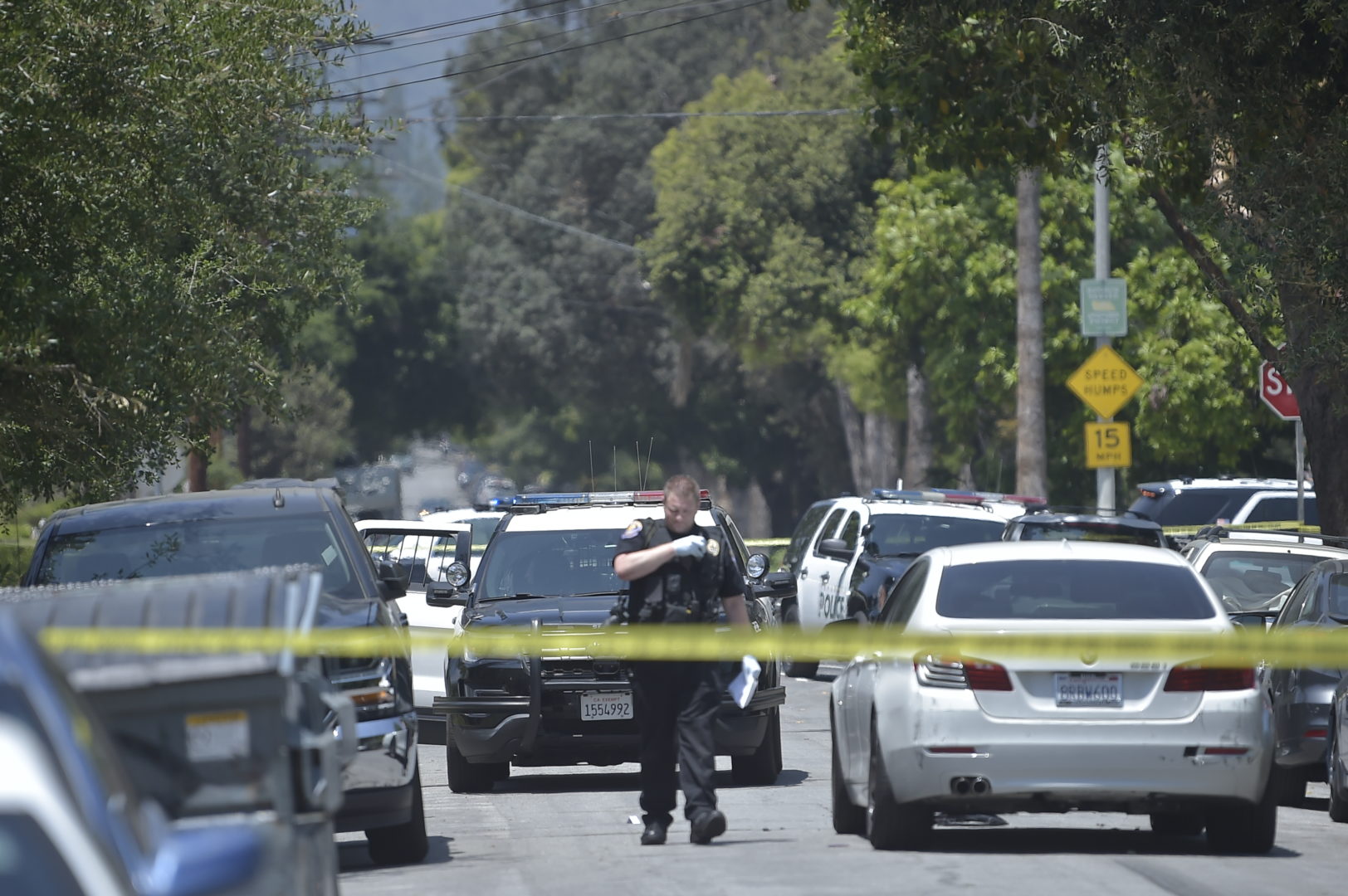 Pasadena crime scene