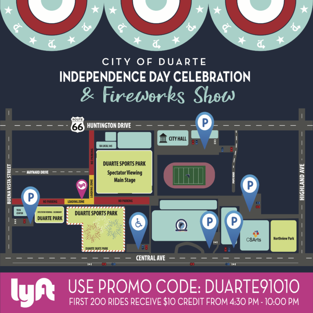 Duarte Independence Day flyer
