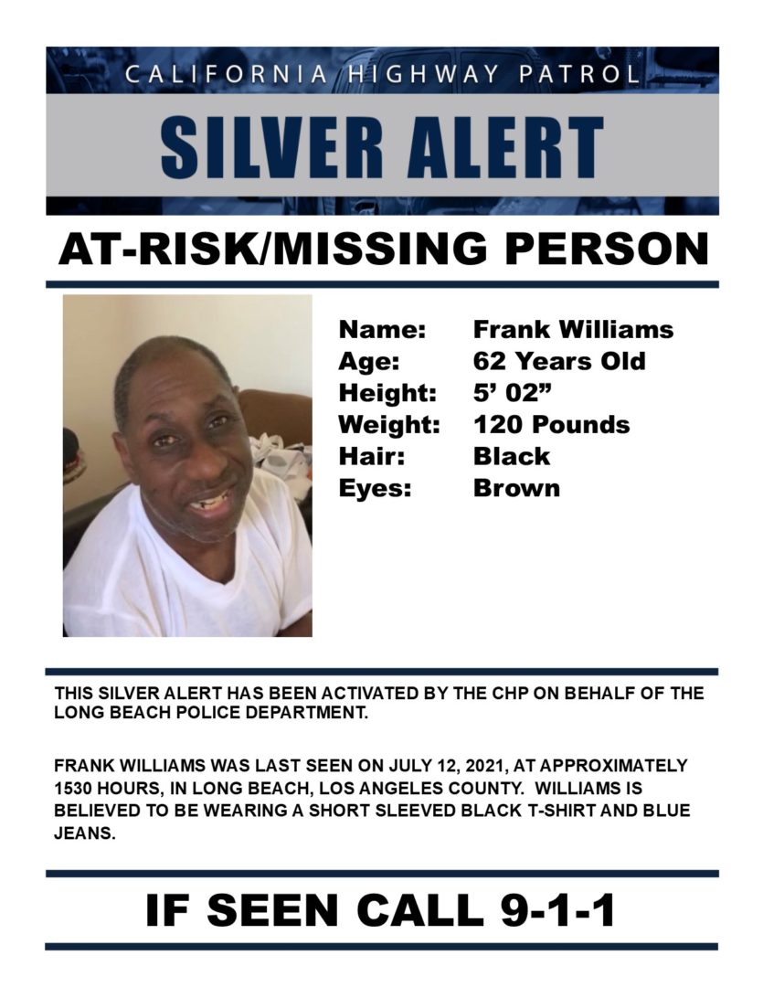 Silver Alert: Frank Williams last seen in Long Beach