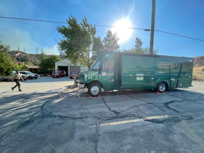 Santa Clarita Valley Sheriff's Station﻿-Gorman fire