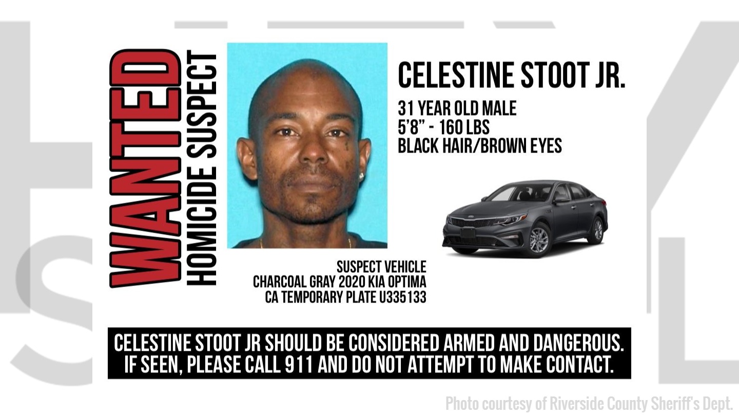 Celestine Stoot Jr - Lake Elsinore homicide suspect