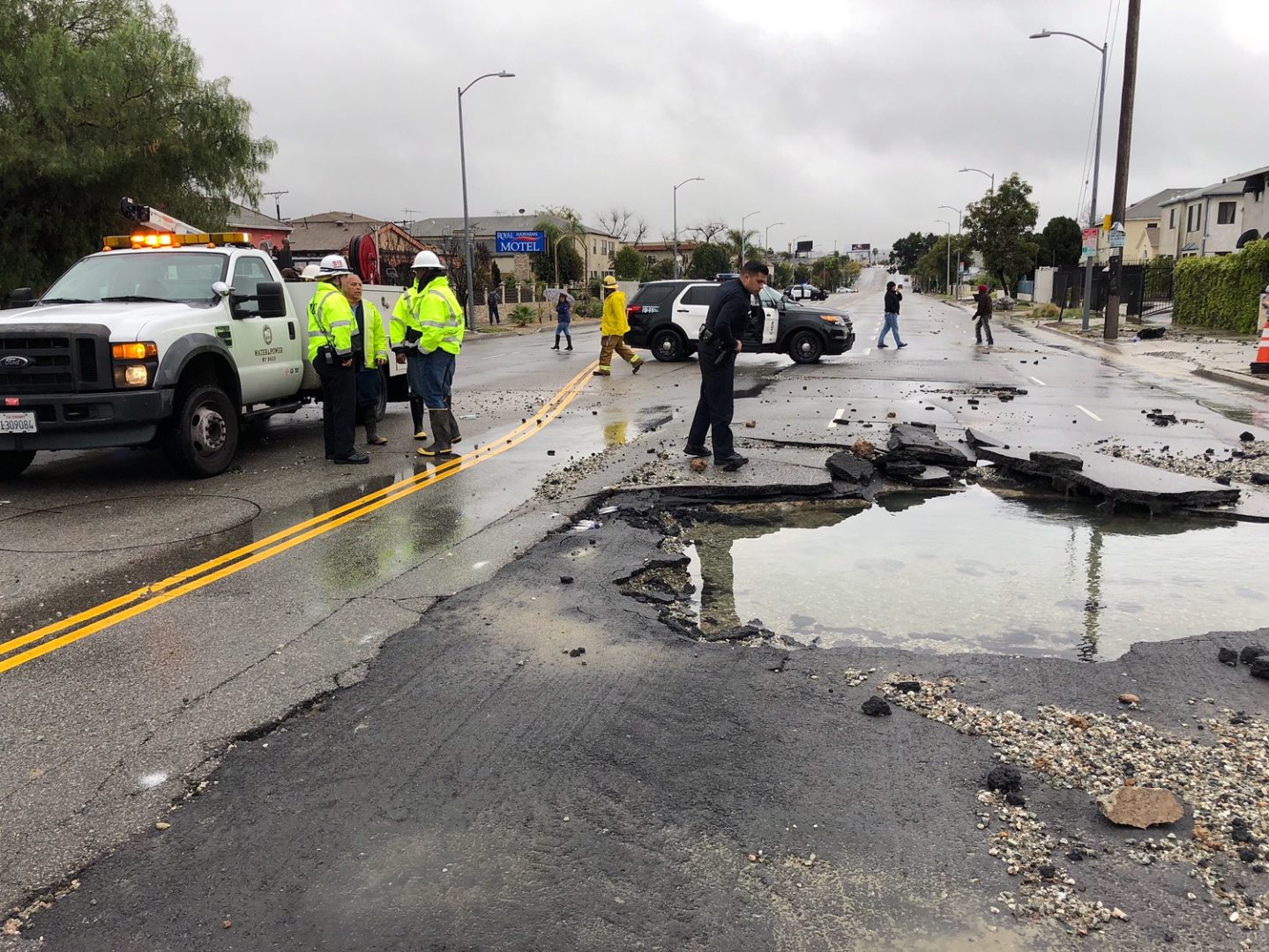 water main break