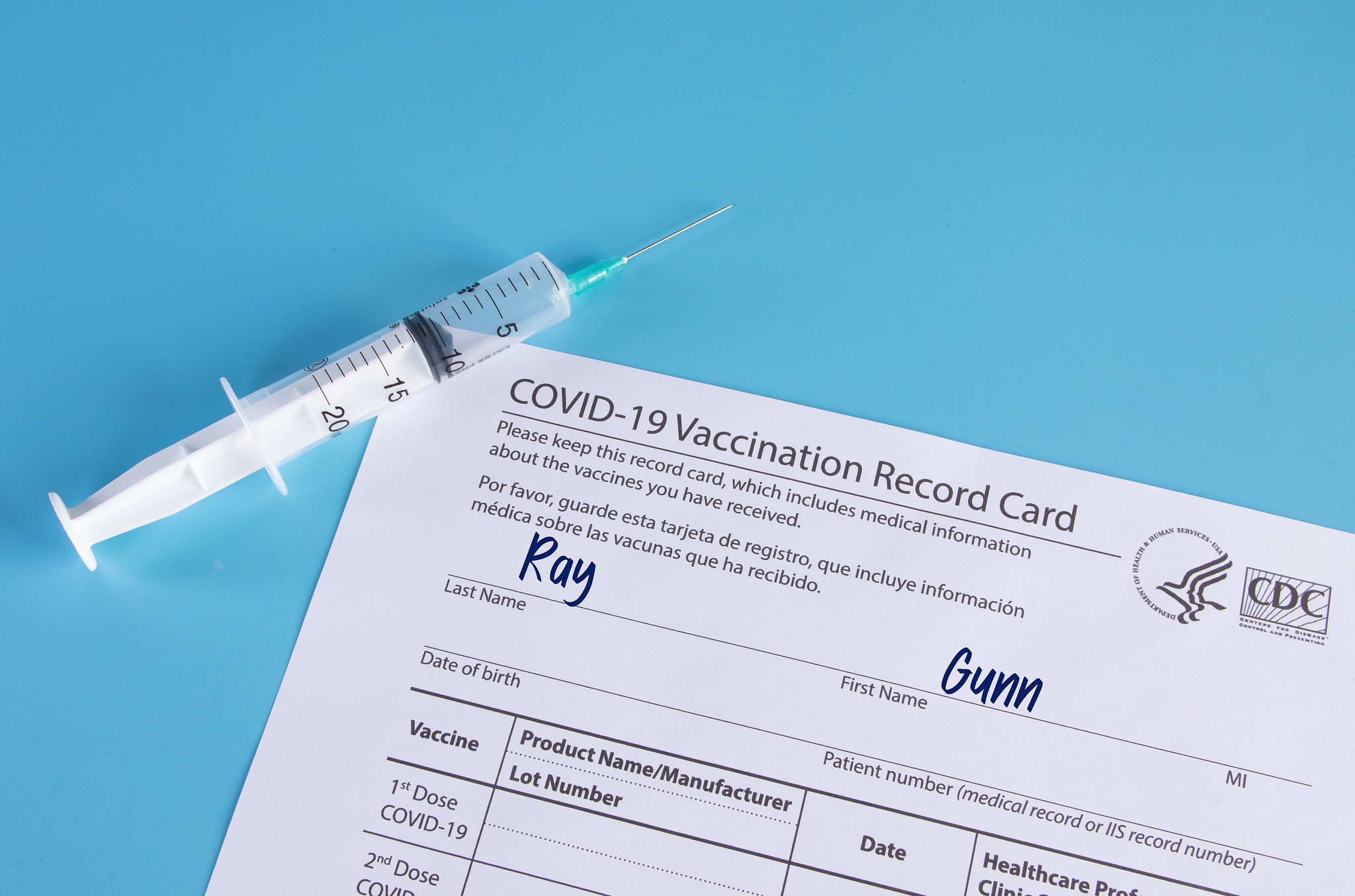 COVID-19 vaccine card