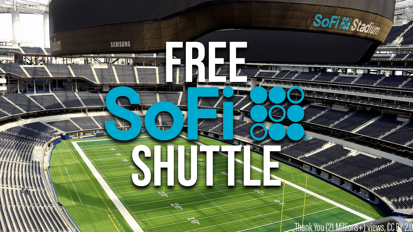 Go Metro's SoFi Stadium Shuttle to Rams and Chargers games this