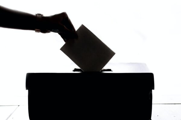 Voting, voter, ballot box