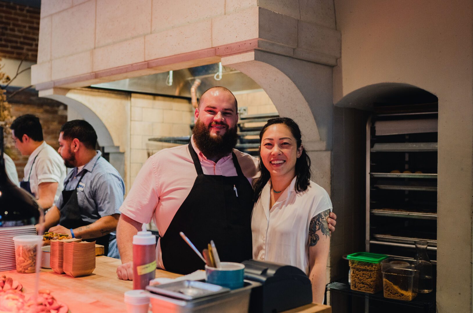 Agnes Restaurant and Cheesery owners, Vanessa Tilaka (left) and Thomas Kalb (right)