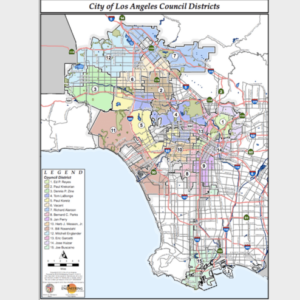 LA city council districts map