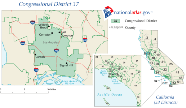 37th congressional district Los Angeles County