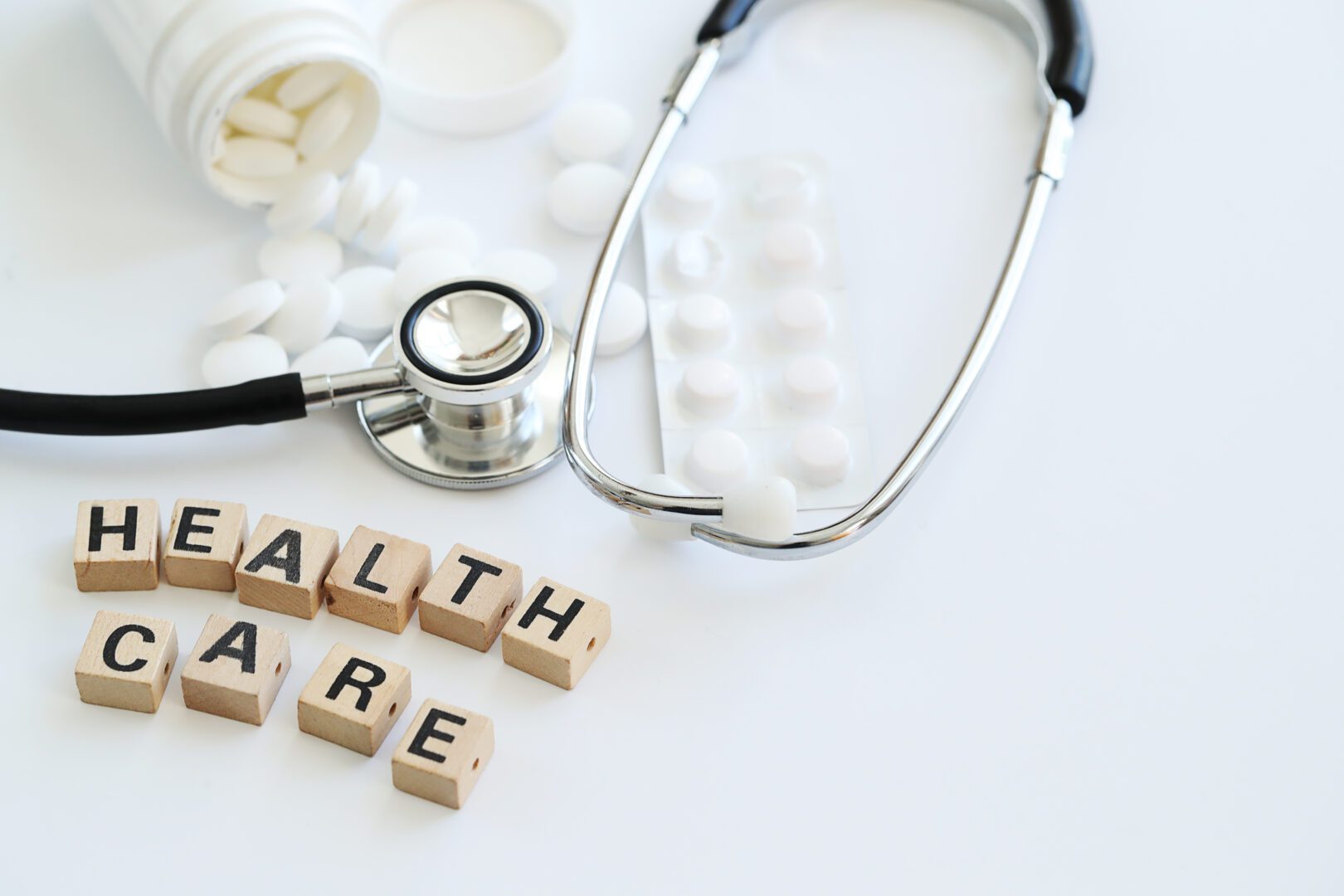 health care, pills, stethoscope