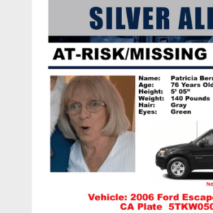 missing, laguna woods, silver alert