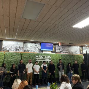 Culinary masters for the Masters of Taste 2024 preview night share a few words with the crowd.
