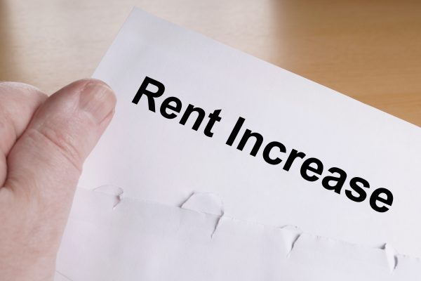 Rent increase notice.