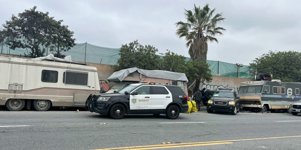 RV encampments are a focus of the LASD's homeless outreach work.