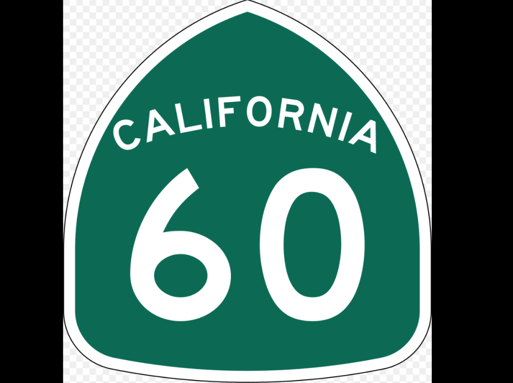State Route 60 sign.