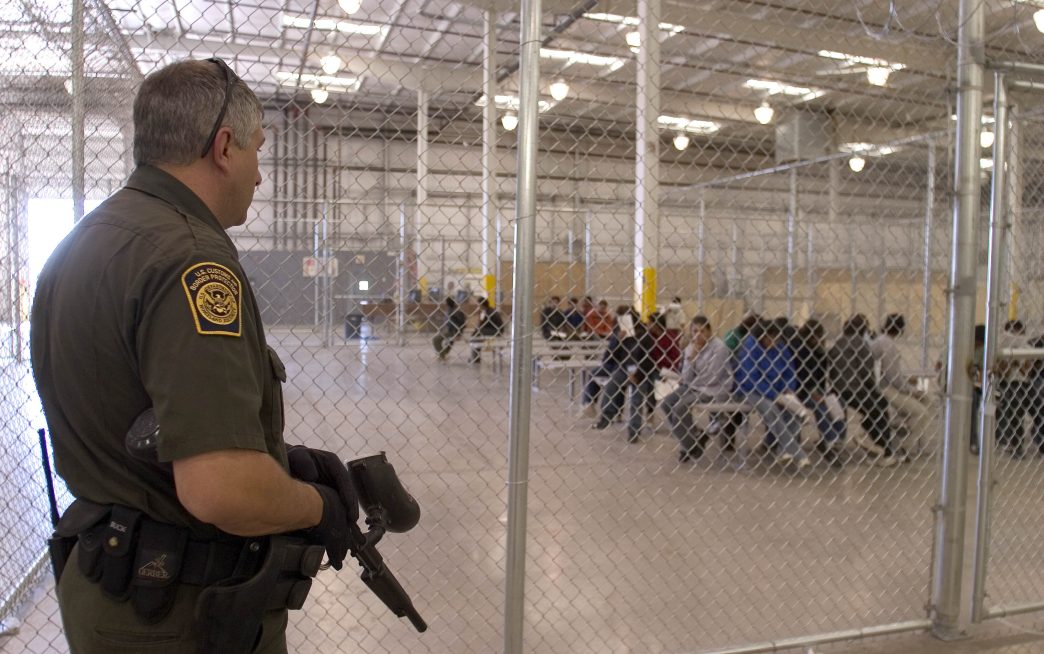 A U.S. border facility holds detainees set for deportation.