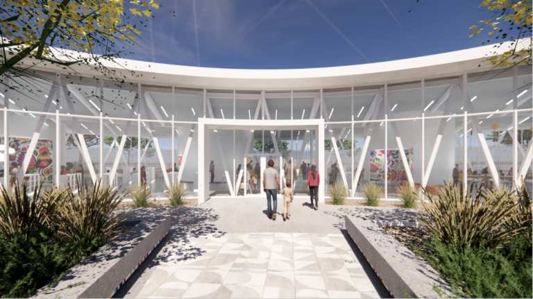 Ramp Riverside Library Riverside moves forward with library, sports-entertainment complex