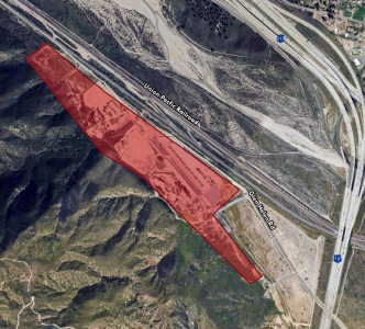 The read area is the North Glen Helen area now designated for development.