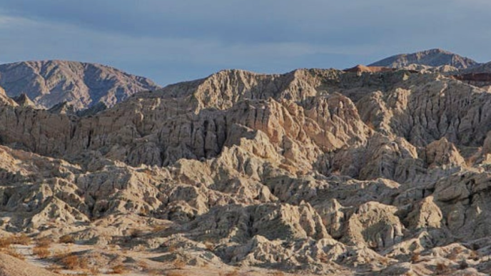 Mountain ranges are characteristic of the Coachella National Monument.