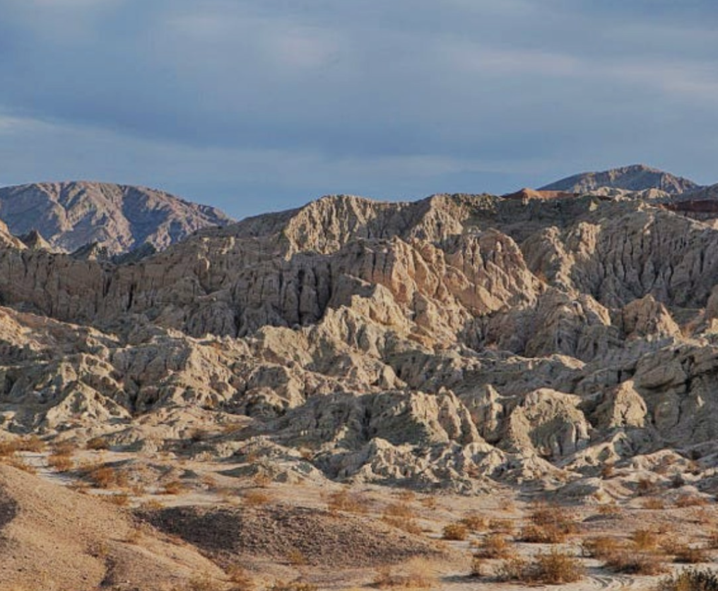 Mountain ranges are characteristic of the Coachella National Monument.