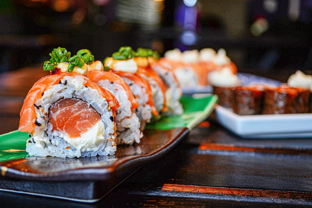 Sushi rolls.