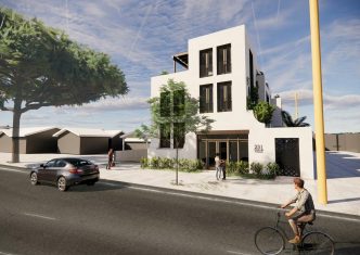 Rendering of the youth housing development at 231 N. Hill Ave.