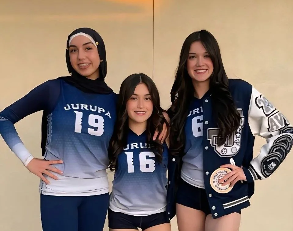 From left, Hadeel Hazameh, Alyssa McPherson and Madison McPherson.
