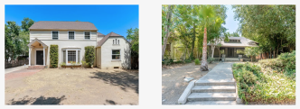 Former Caltrans-owned homes in Pasadena — from left, 215 and 218 Madeline Drive — are among several available for sale to the public.
