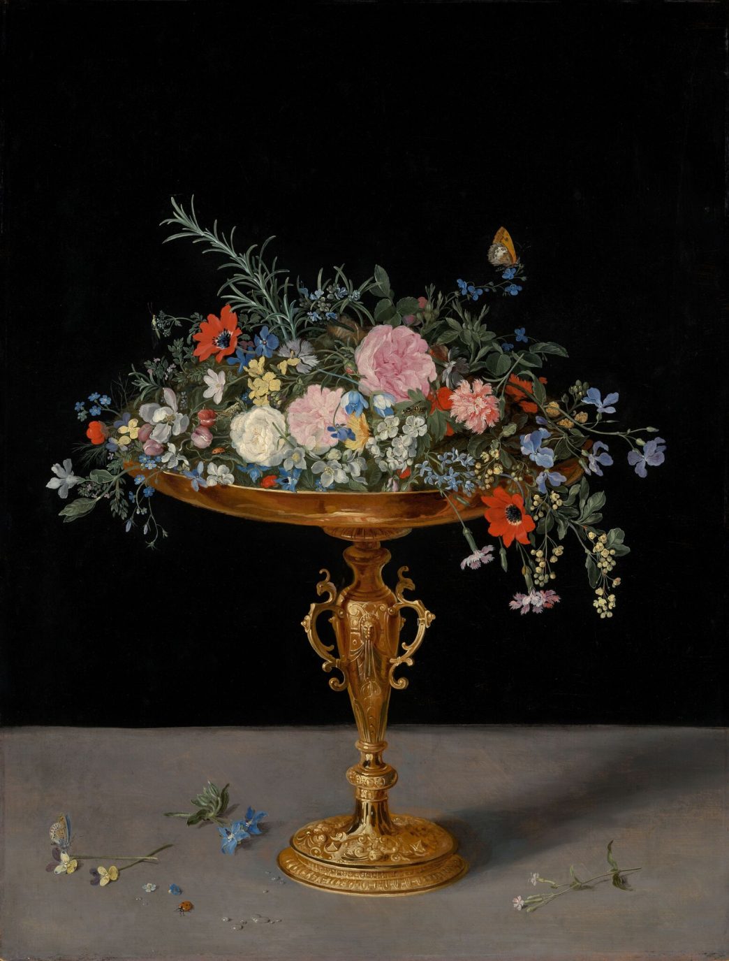 a Gilt Tazza," circa 1620.