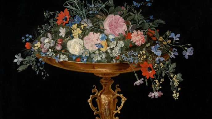 a Gilt Tazza," circa 1620.