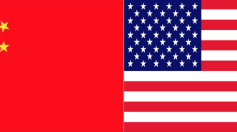 China and United States flags.