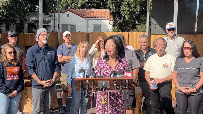 Eaton Fire survivors call for timely and fair payments from Southern California Edison.