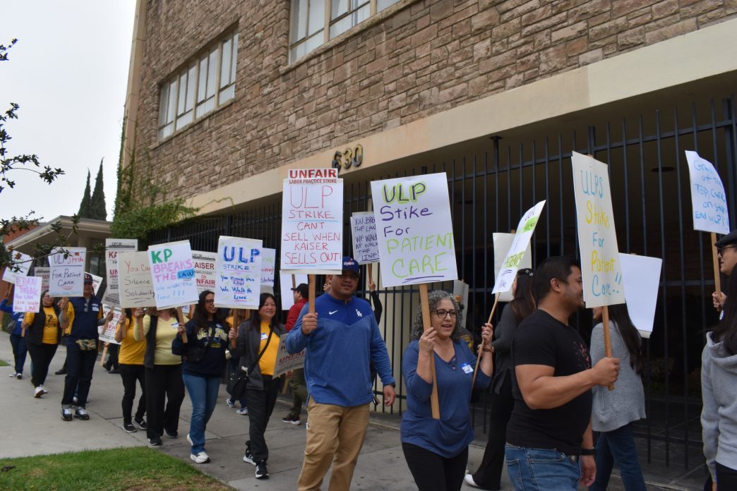 Unionized Kaiser Permanents workers prepare to strike.