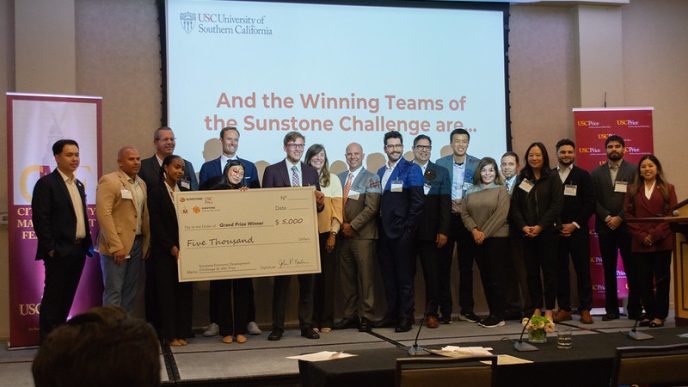 Participants celebrate the culmination of the 2024-25 Sunstone Economic Development Challenge.