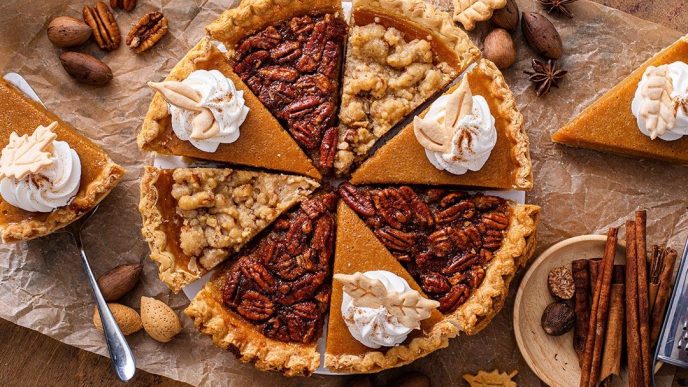 Thanksgiving and holiday pies.