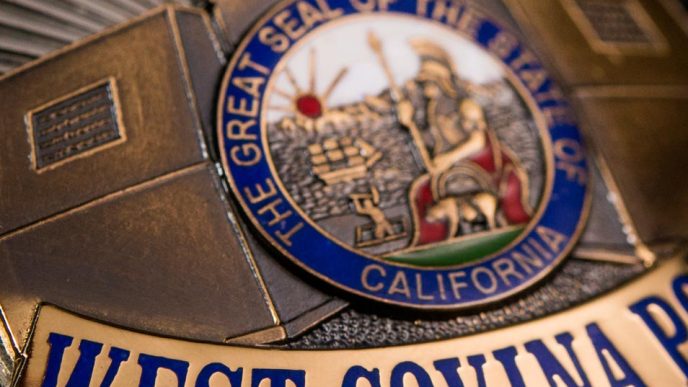 West Covina police badge.