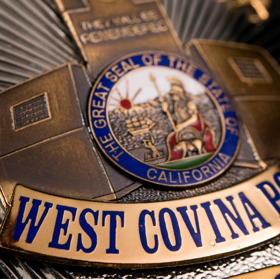 West Covina police badge.