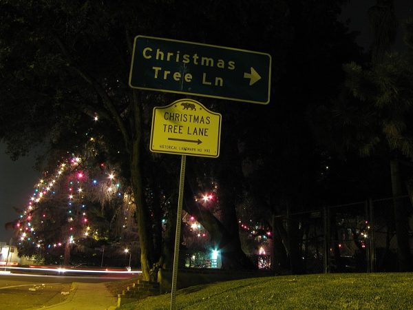 Christmas Tree Lane in Altadena.