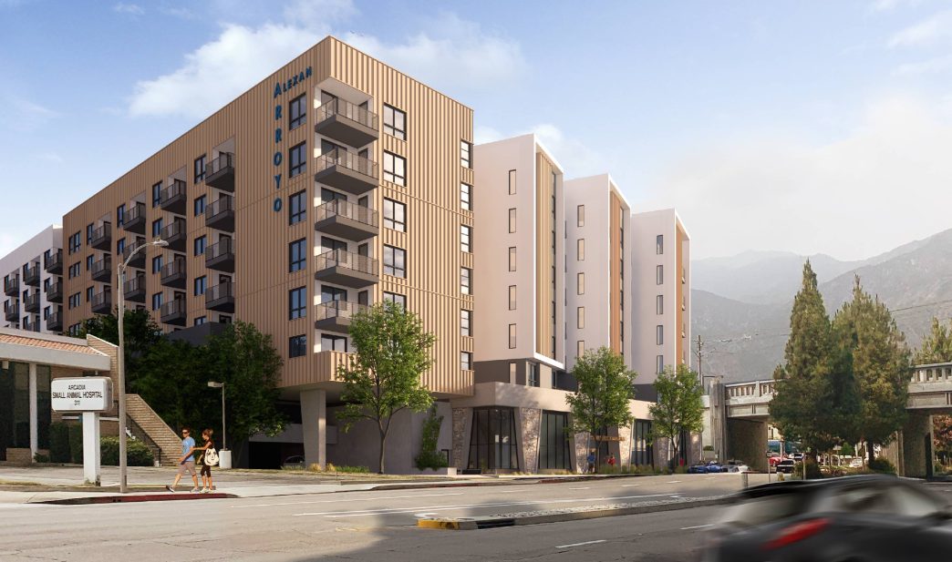 The planned Alexan Arroyo mixed-use, high-density building in Arcadia.