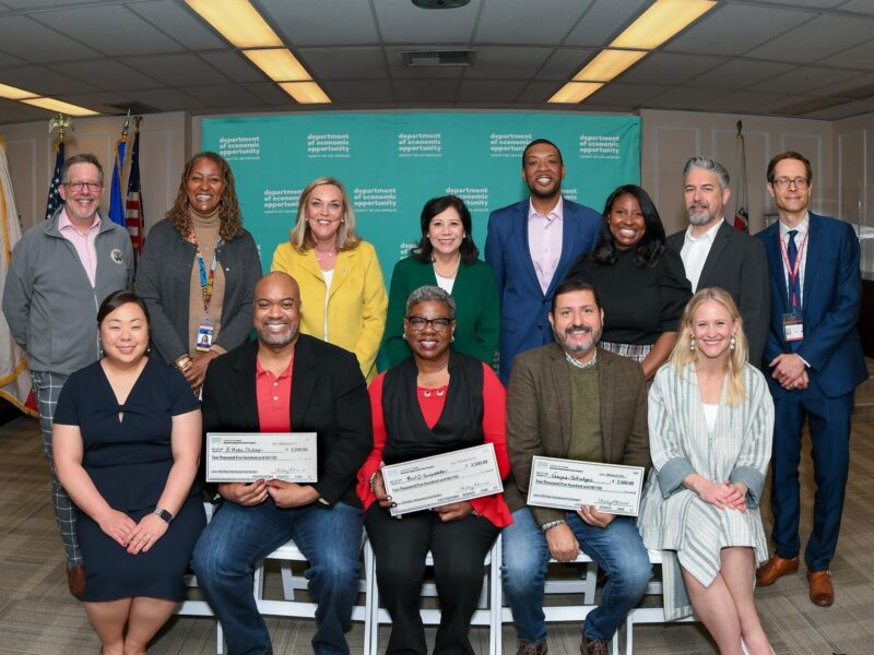 County officials and EOG Program funding recipients.