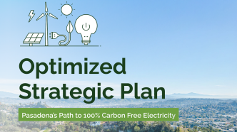 Pasadena's Optimized Strategic Plan for carbon-free electricity.