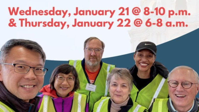 Pasadena homeless count volunteers.