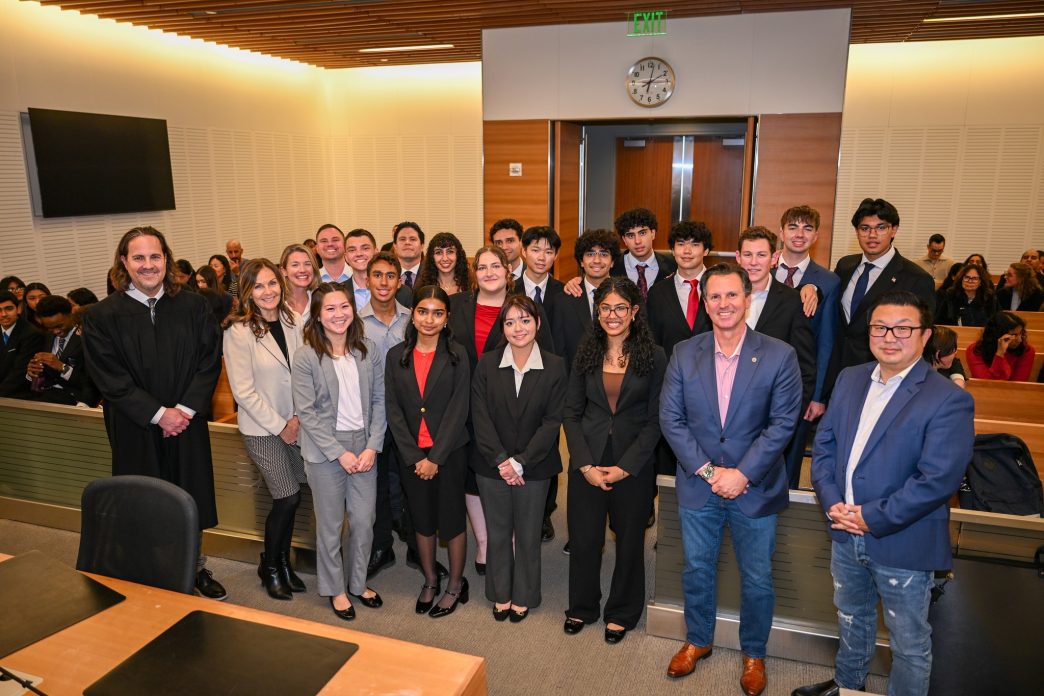This year's participants in the San Bernardino County Mock Trial Competition.
