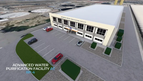 The planned Advanced Water Purification Facility in Rancho Cucamonga.